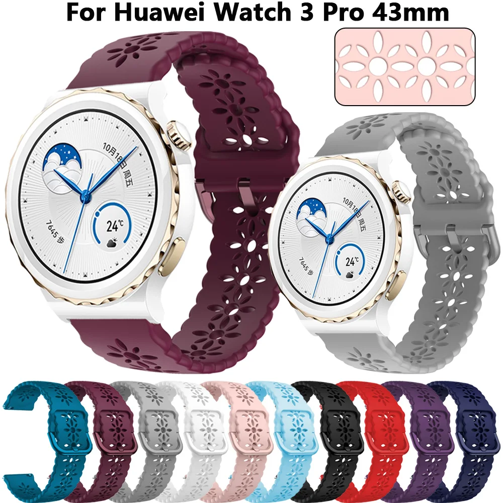 

Силиконовый ремешок 20 мм для Huawei Watch GT3 Pro 43 мм, умный Браслет для Huawei Watch GT2 GT3 GT 2 3 Honor Magic2 42 мм