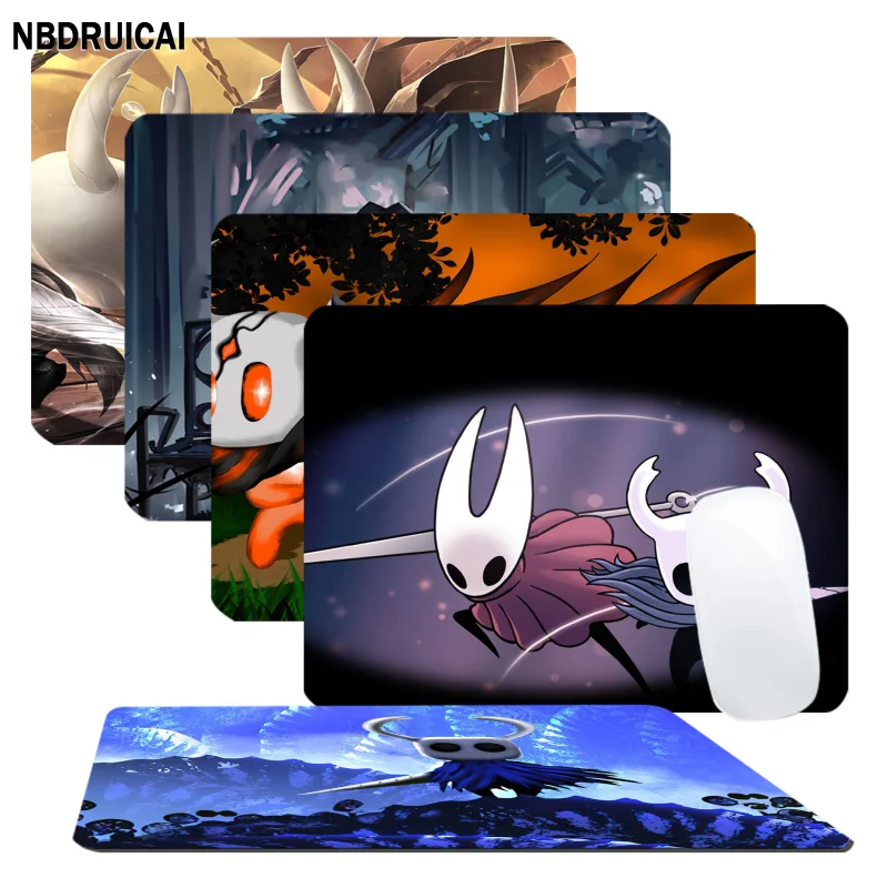 

Hollow Knight Mousepad 25x29cm Small Office Computer Desk Mat Table Keyboard Laptop Cushion Non-slip Padmouse Desk Play Mats