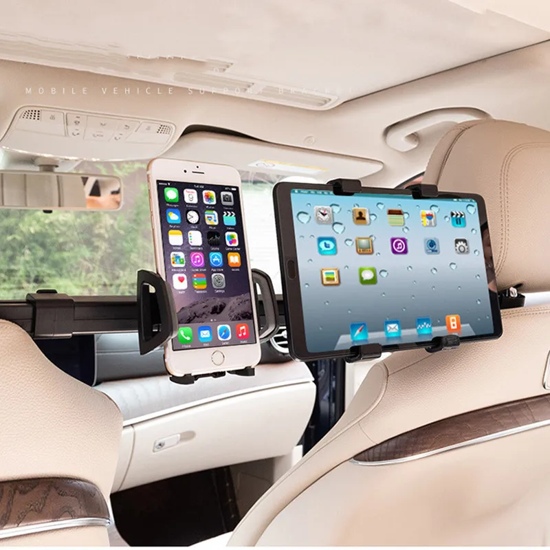 

Автомобильный держатель для телефона на 360 °, автомобильный держатель для заднего сиденья, вращающийся держатель, два в одном, дизайн для пл...
