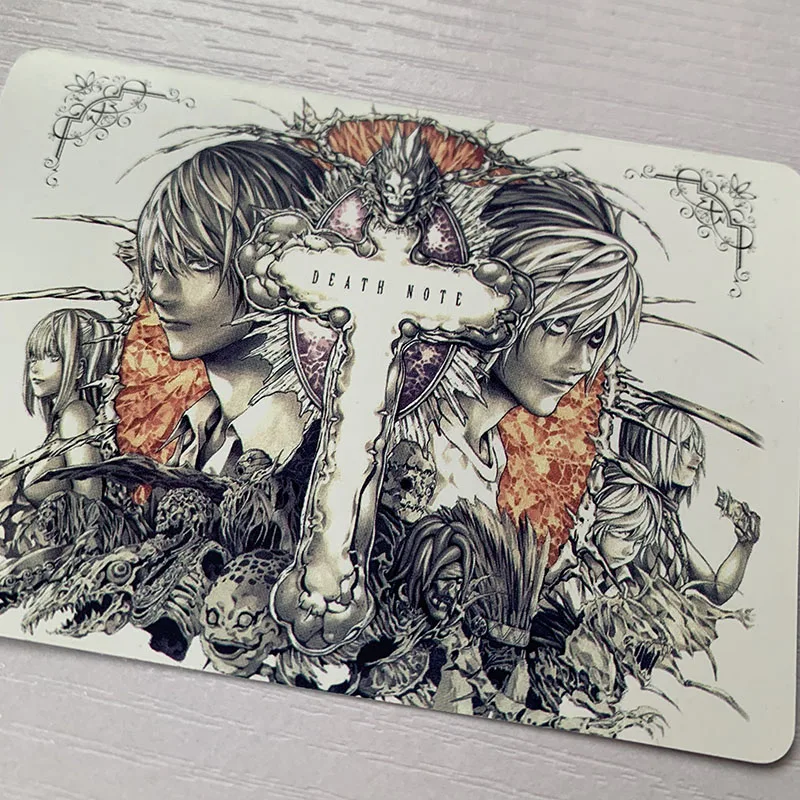 6 шт./компл. карты-вспышки Death Note Jump 50 юбилейный Ягами светильник Misamisa Llawliet Редкие