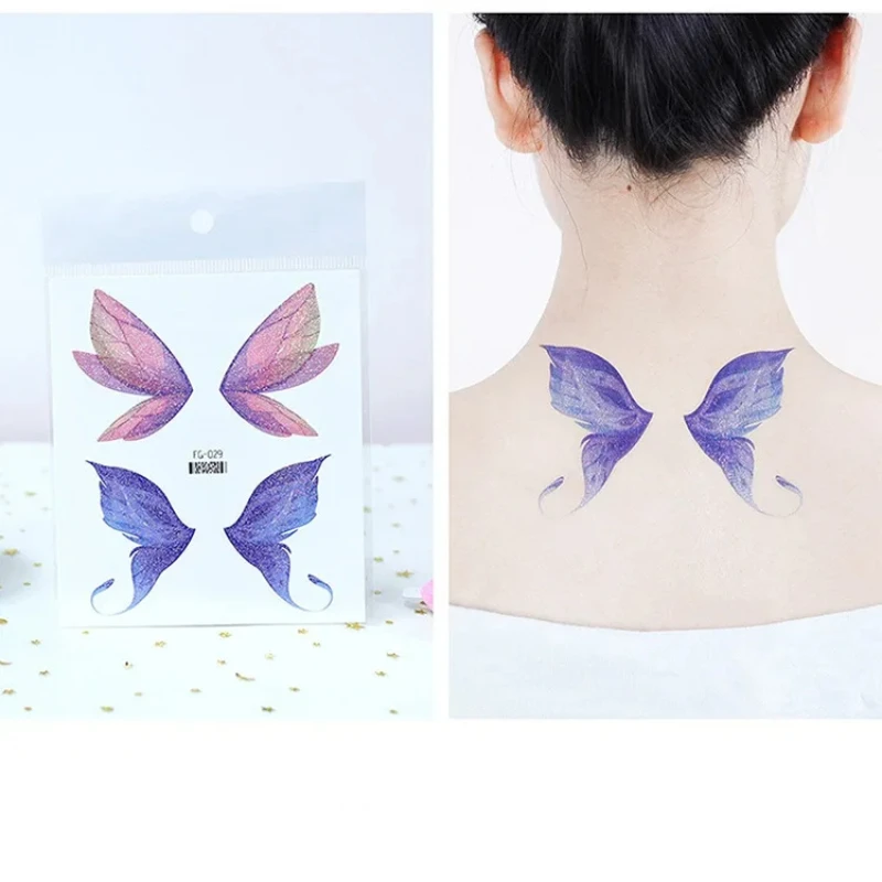 Водостойкие Сверкающие Татуировки-бабочки Наклейки Для Рук Лица Макияжа Глаз