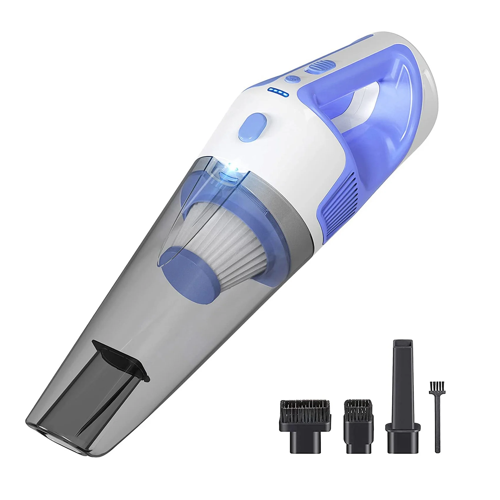

Handheld Vacuum Cordless - Strong Suction- Rechargeable Car Vacuum Cleaner, Hand Vacuum with Large Dirt Bowl, US Plug