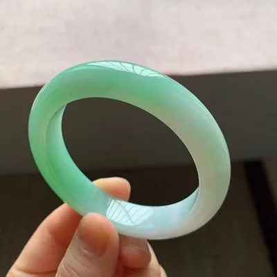 Ювелирные изделия zheru браслет из натурального бирманского нефрита 54 мм-62 мм