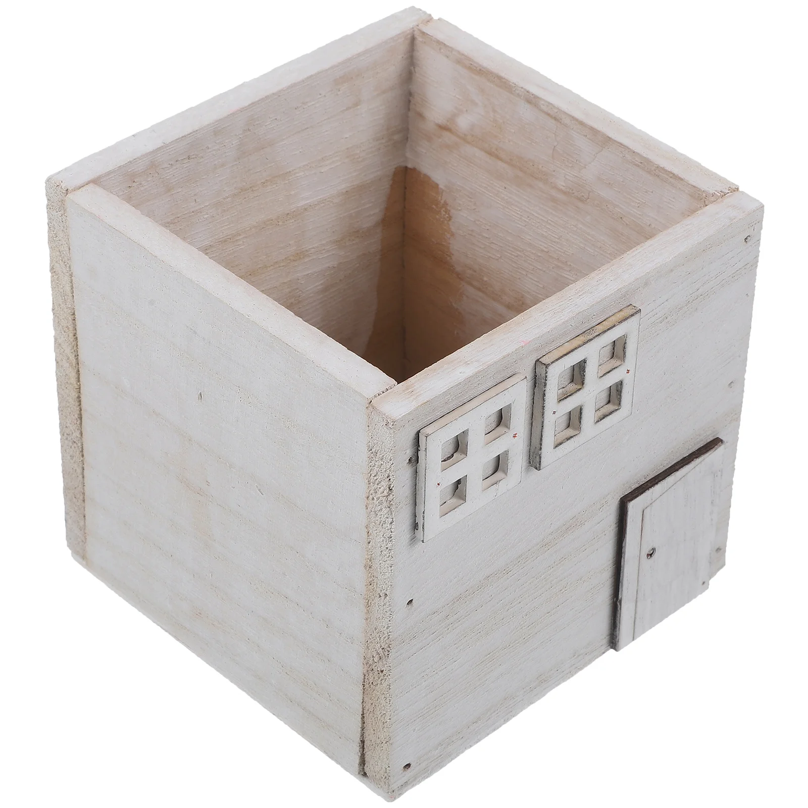 

Planter Box Succulents Small Wood Pot Houseplant Pots Bonsai Wooden Flower Tiestos Para Exterior Rustic