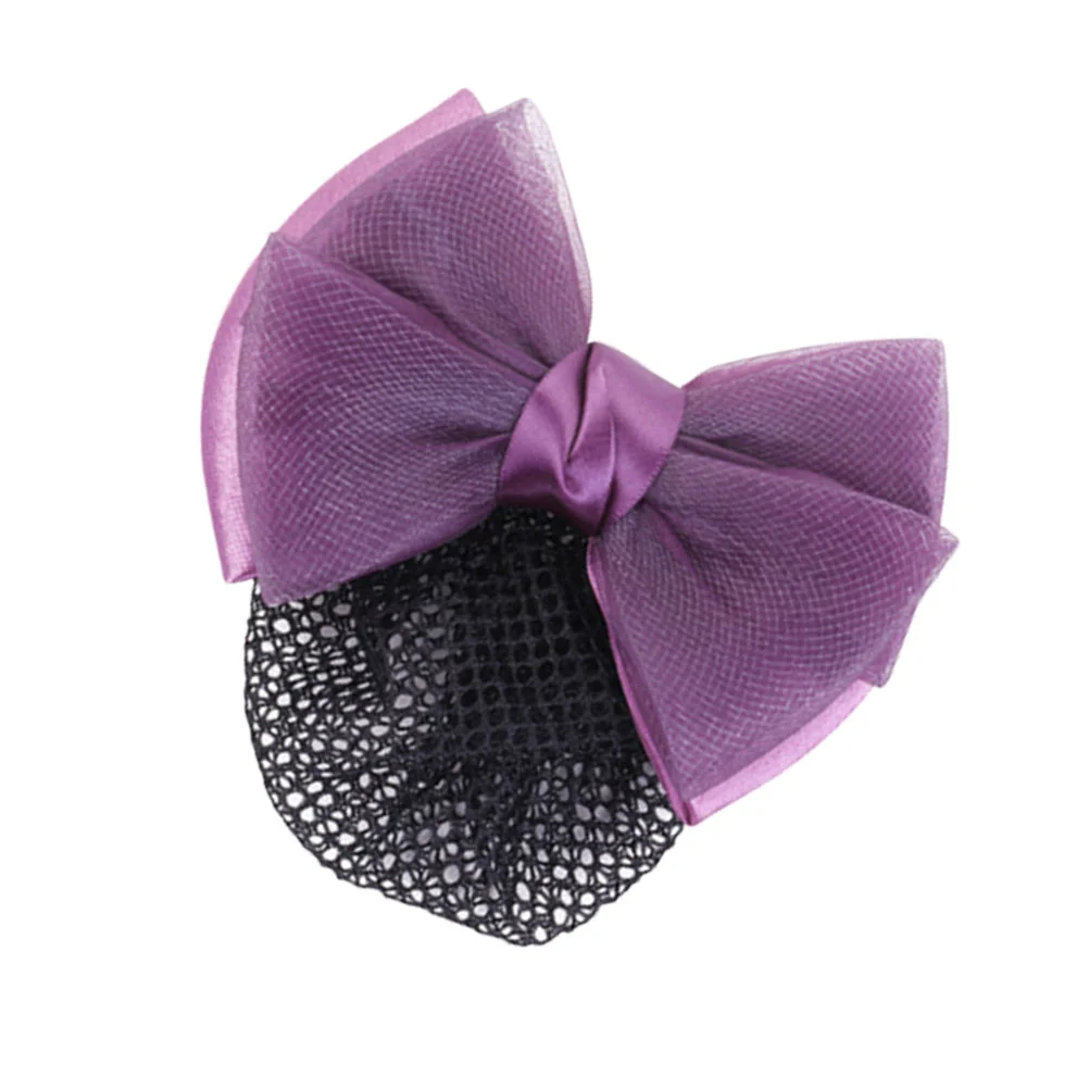 

Snood Hairpins Nets Women Bun Head Pieces Woman Bowknot Headdress Scarf Pearl Studded