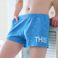 loose breathable boxer shorts mens summer underwear cotton loose fit aro pants casual comfortable sleepwear trunks panties a50