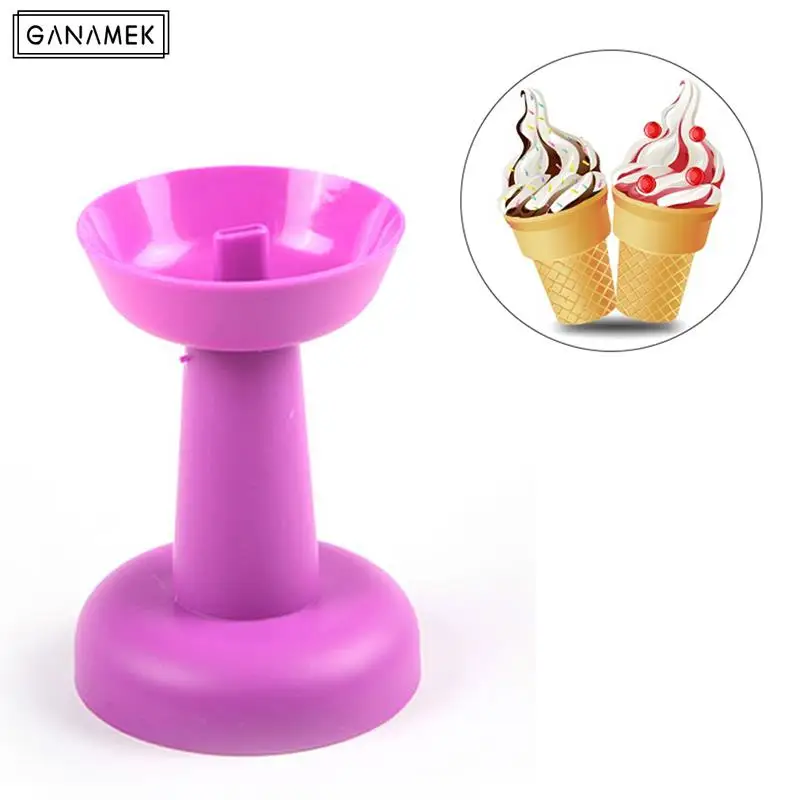 

Drip Guard Holder Lightweight For Kids Cone Popsicle Anti-flow Ice Cream Bracket Plastic Double Ends Portable Indoor Outdoor
