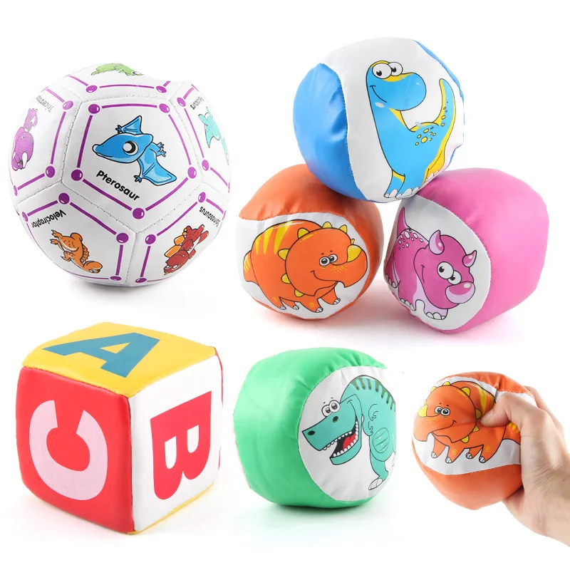 

Children's Toys Soft Ball solid Cotton Filled Cartoon Sponge Ball