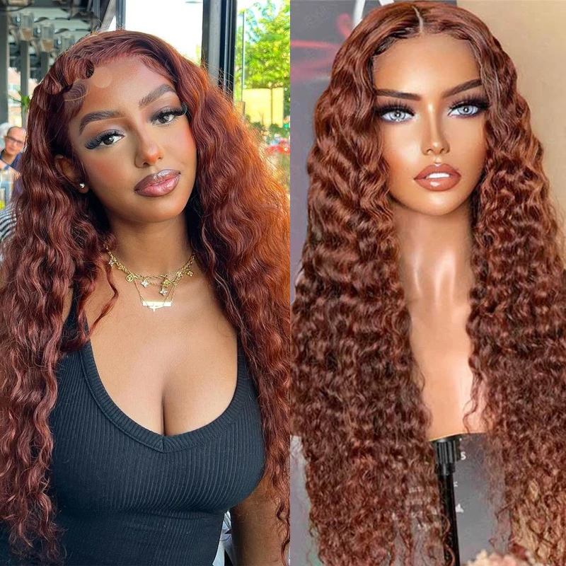 

Мягкий 26-дюймовый коричневый кудрявый Европейский человеческий волос еврейский парик 13x6Lace Front Kosher Sheitel парик для женщин BabyHair