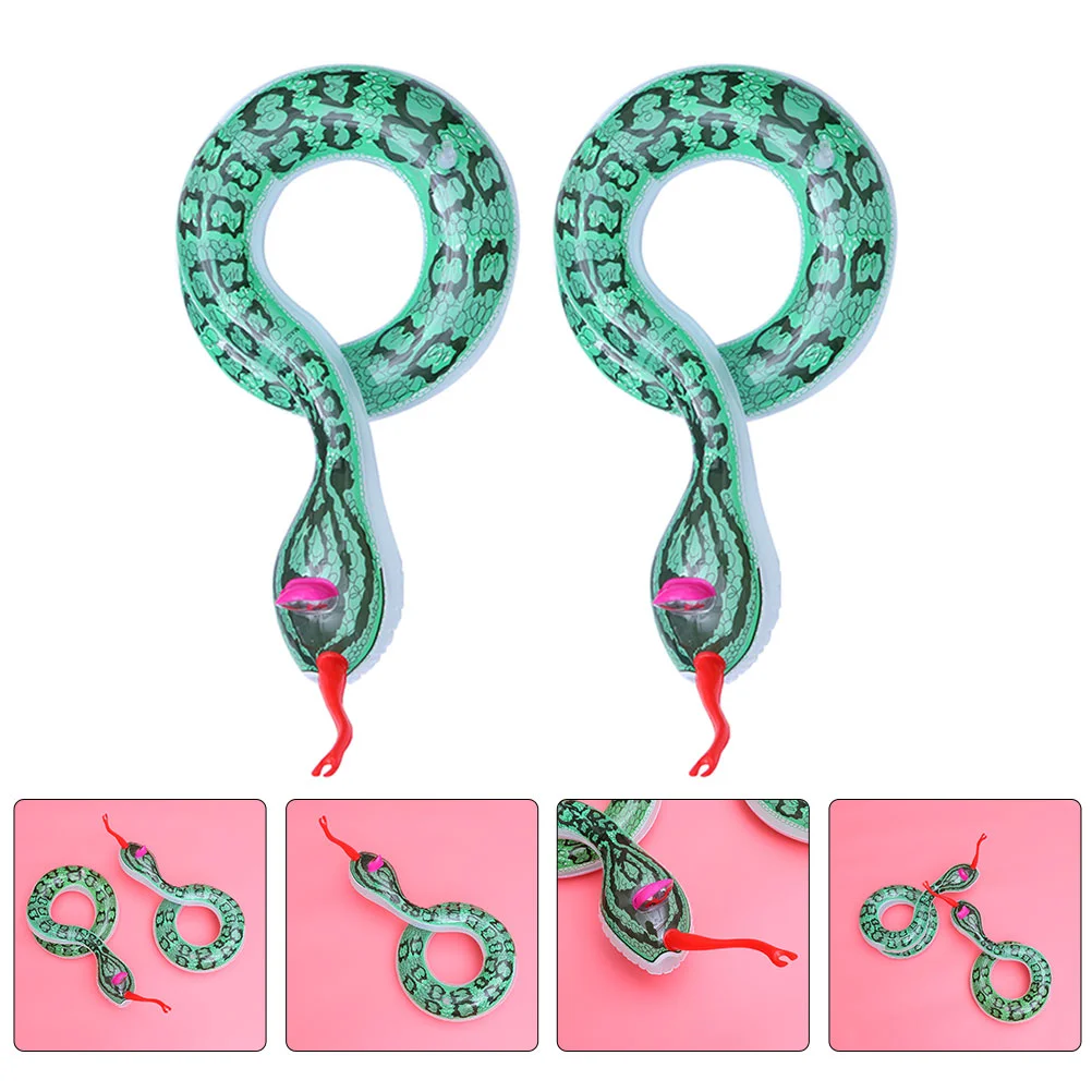 

Snake Prank Fake Inflatablefaux Party Stuff Float Poolanimals Animal Realistic Birds Blow Wearresistant Accessories Safe Funny