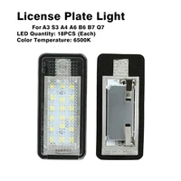 led license plate light for a3 a4 s3 s4 a6 s6 q7 rs4 canbus car accessories high quality license plate lights