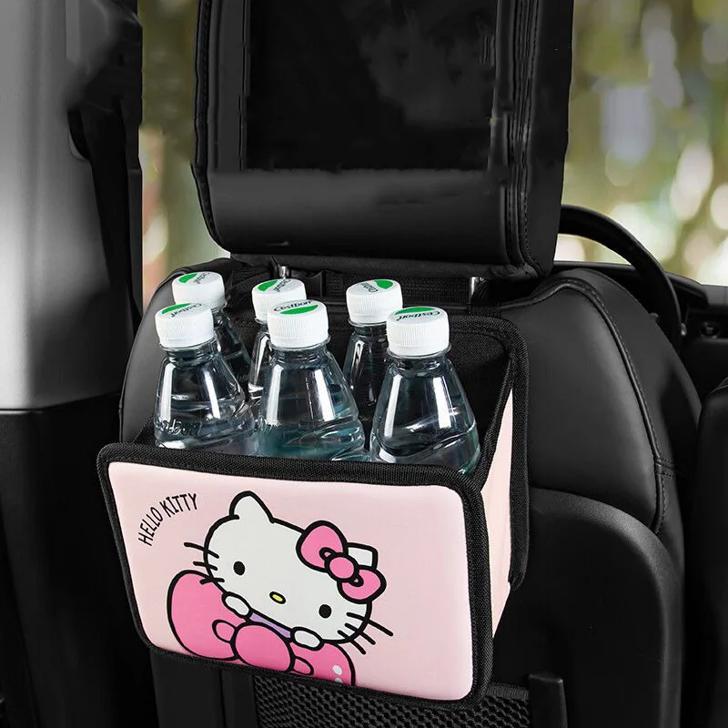 

Kawaii Sanrio автомобильные аксессуары сумка для хранения Hello Kittys аксессуары симпатичный мультяшный чехол на спинку сиденья Органайзер подарок для девочек