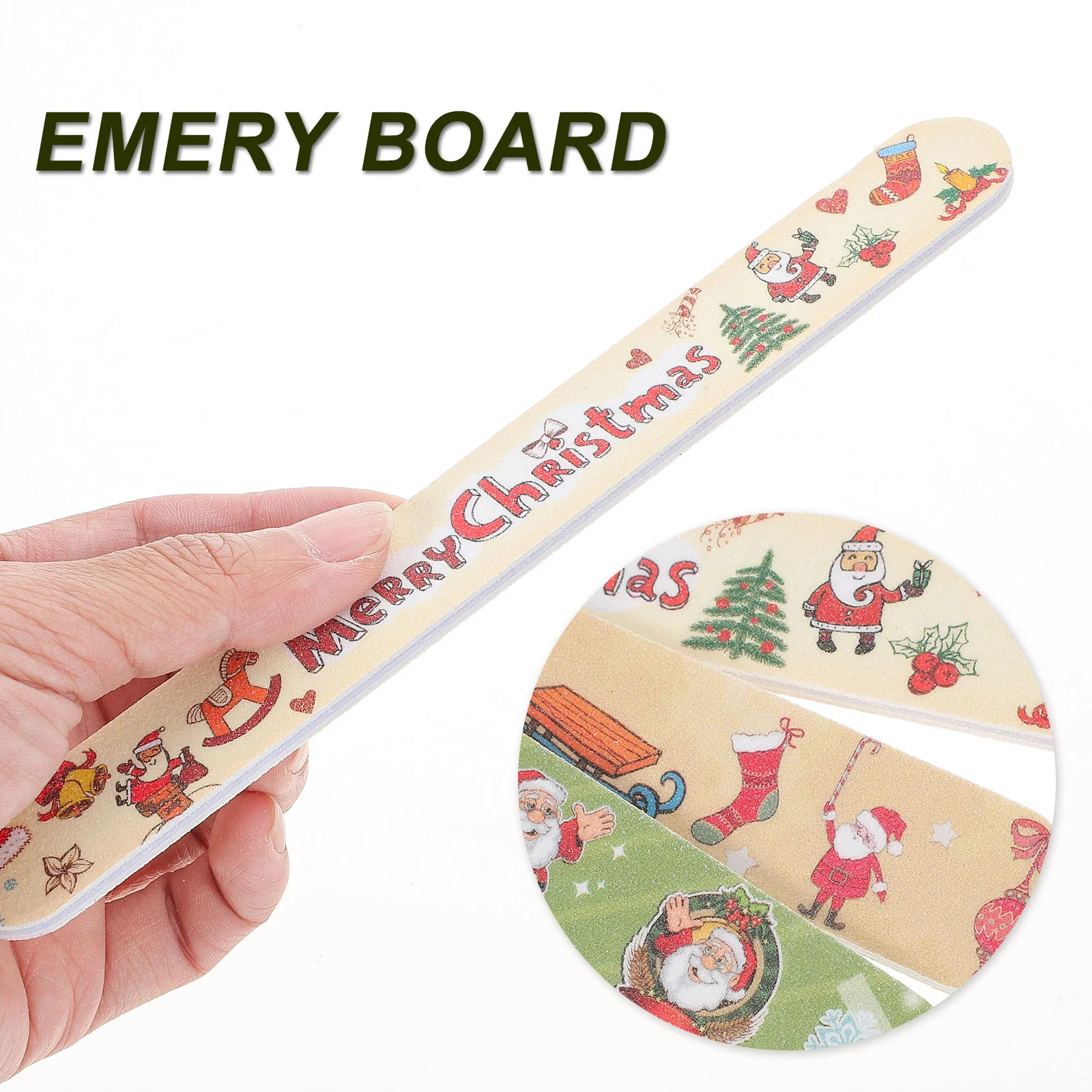 Рождественская пилочка для ногтей зернистость рождественские пилочки