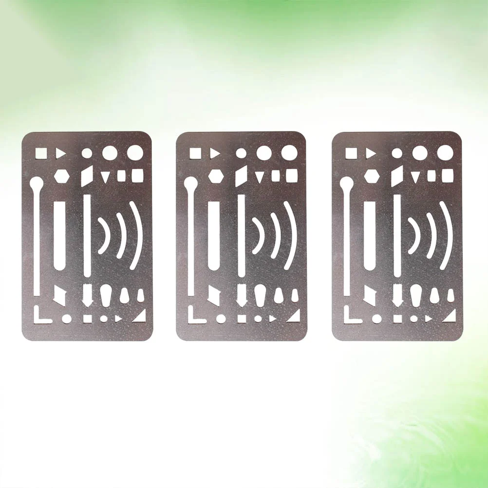 

3 шт., шаблон для стирания