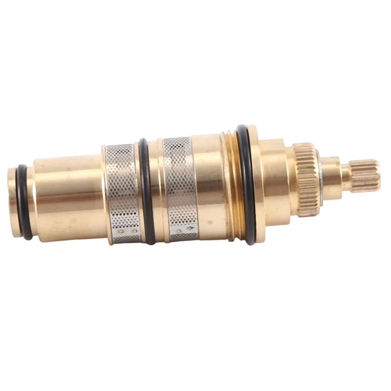 

Brass Replacement Thermostatic Valve Spool Faucet Mixer Tap Shower Mixer Valve Tap Shower Mixing Valve Repair Kit Durable Silver
