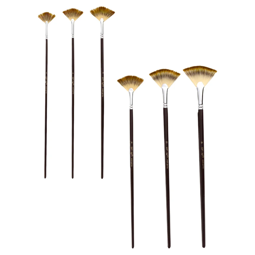 

6Pcs Multi-purpose Artist Painting Brushes Creative Gouache Watercolor Brushes
