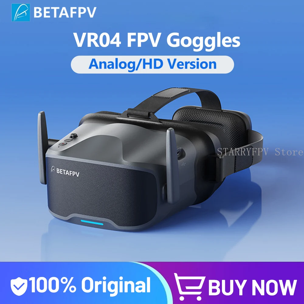 Фото Очки FPV BETAFPV VR04 HD / аналоговая версия с 4,5-дюймовым ЖК-дисплеем, антенной и аккумулятором для комплекта Aquila20 FPV (квадрокоптер) №2