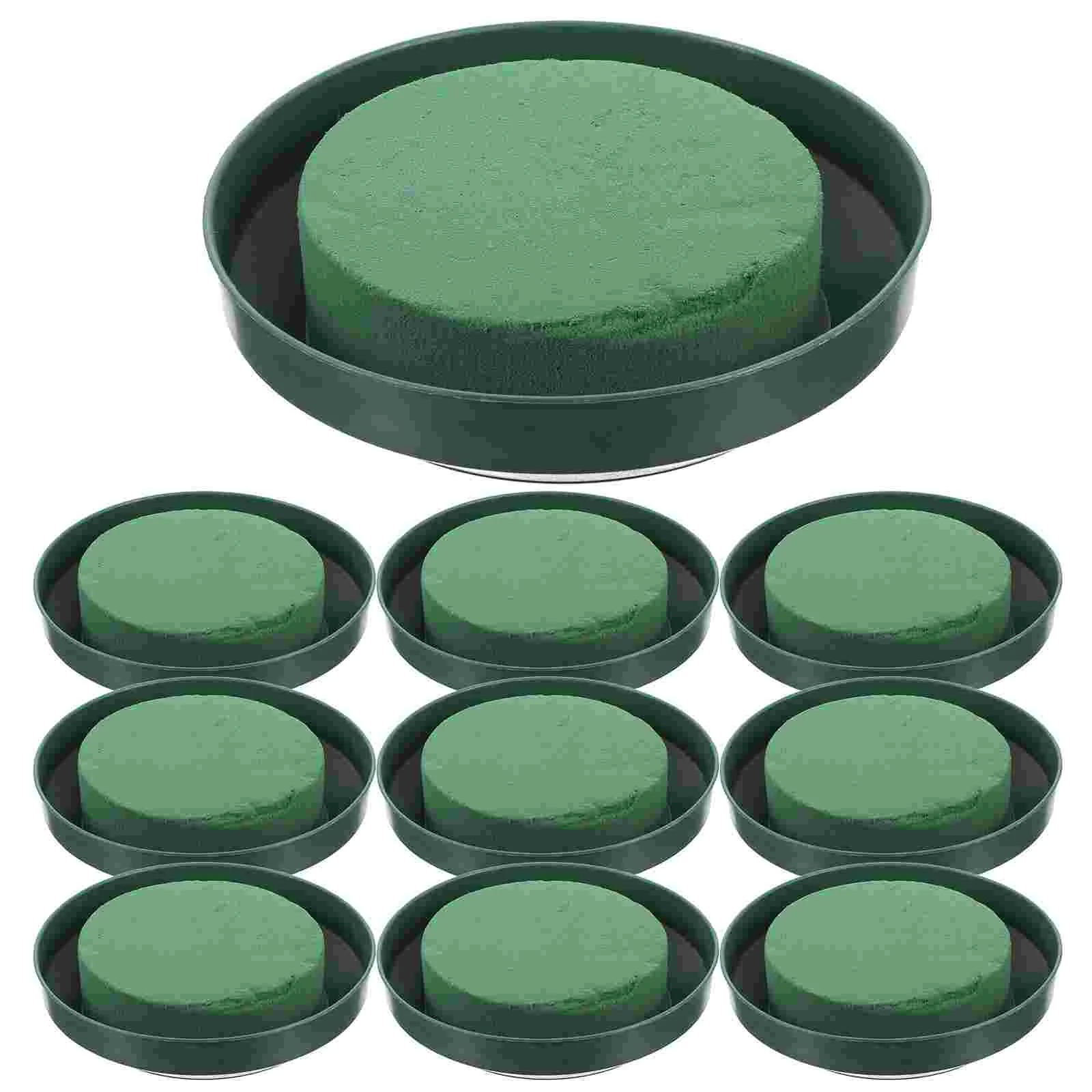 

10 Pcs Floral Arrangements Flower Blocks Round Floral Blocks Flower Mud Flower Arrangement Flower Holding Mud