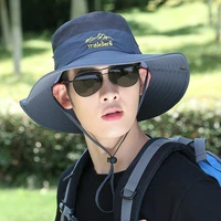 men and women mesh holes breathable outdoor fishing mountaineering sun hat casual summer new style fisherman hat