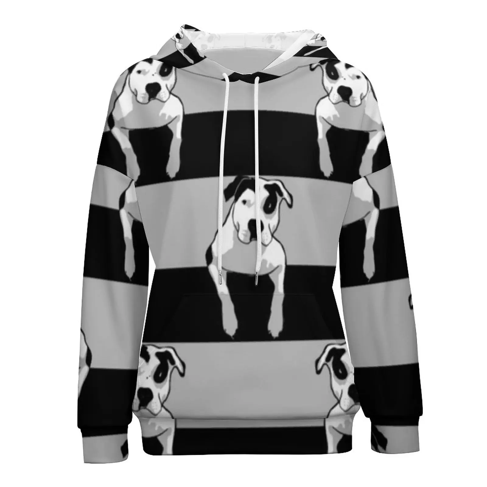 

Толстовка с капюшоном в стиле стаффордшира Бультерьера, милые толстовки с собакой, женская уличная одежда, пуловер, толстовка