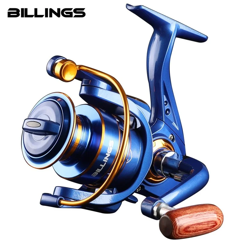 

BILLINGS BF series Spinning Fishing Reel 1000 2000 3000 5.2:1 gear ratio 8kg power metal spool cnc rocker Carp Fishing Tackles