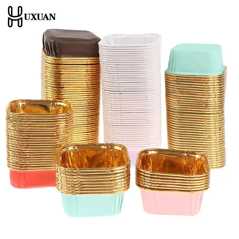 

10/50 шт., Бумажные Формочки для кексов из алюминиевой фольги