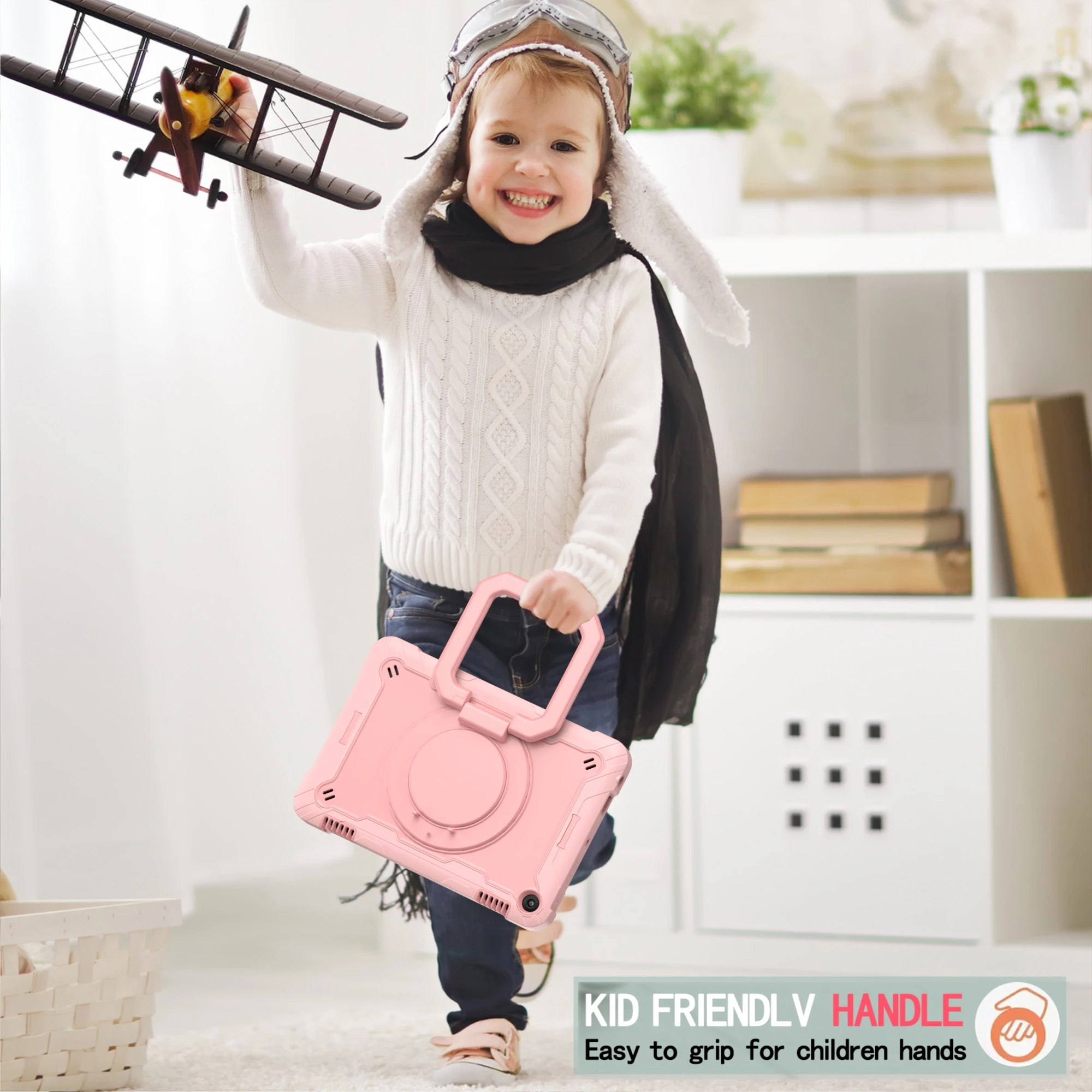 Для Amazon Fire 7 2022 12-й 7-дюймовый HD8 плюс 8-дюймовый прочный противоударный защитный