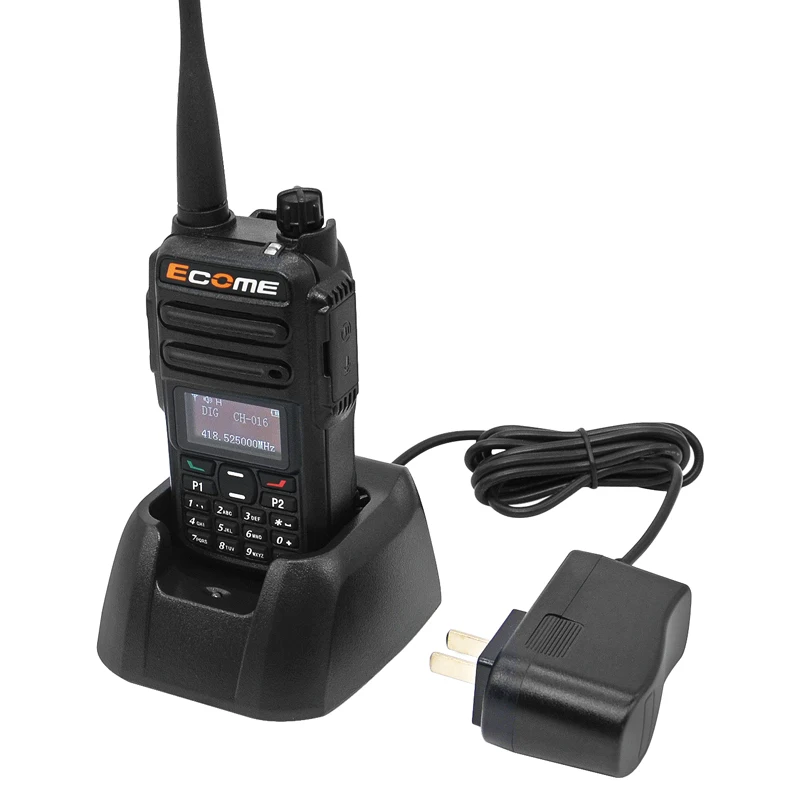 

Ecome gps text message walkie talkie uhf vhf dmr numeric digital two way radio ET-D39