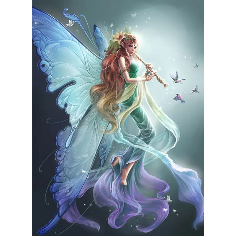 

Fairy 5D Diy Diamond Painting Cross Stitch Kit Full Drill Embroidery Mosaic Art Picture of Rhinestones Decor
