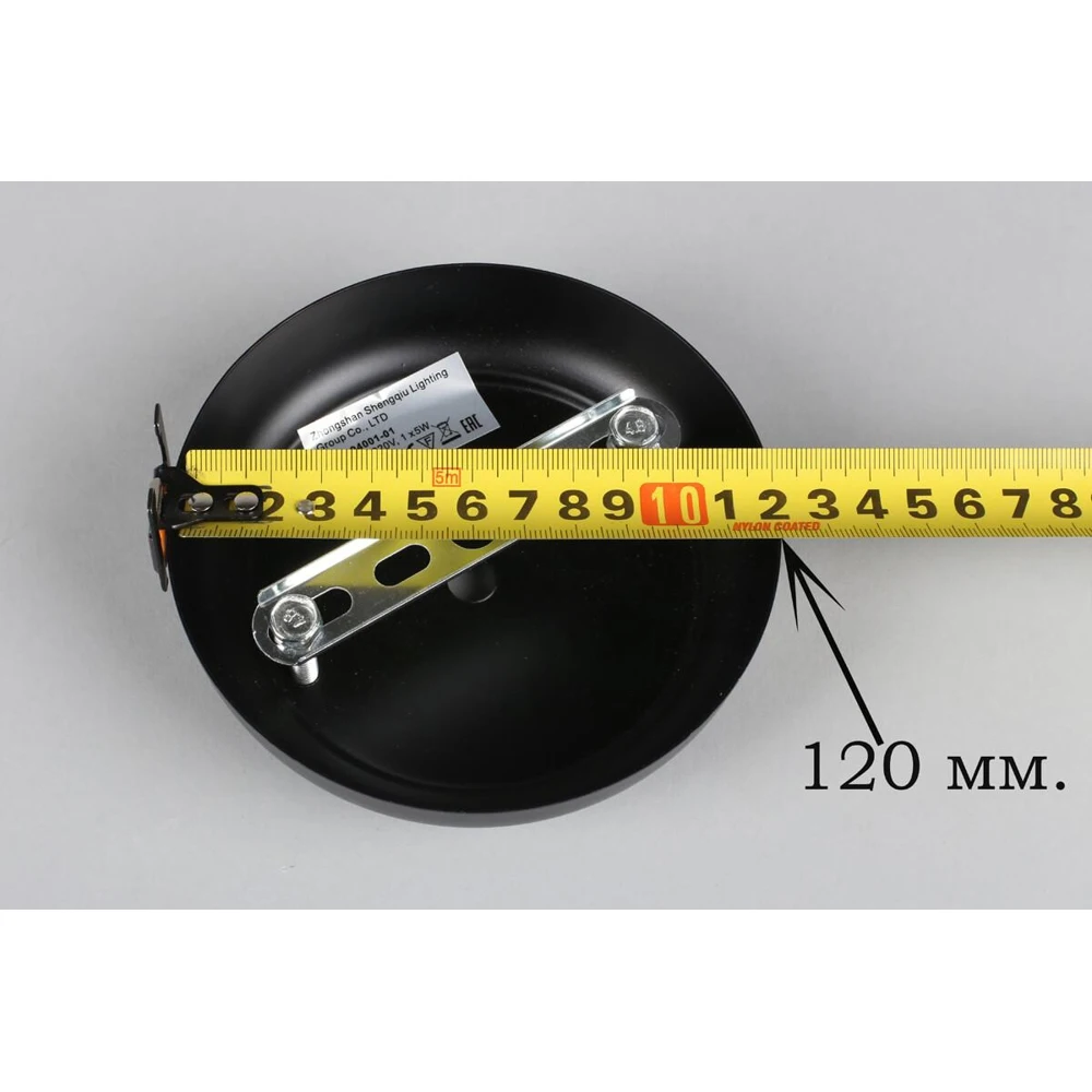 Бра Omnilux Sorrento OML-94001-01 металл стекло черный лофт