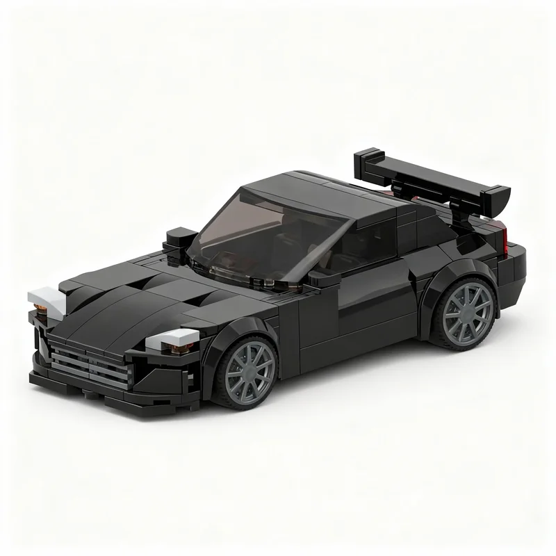 Фото 298 деталей MOC Fast Furious Johnny Tran S JpCars S2000 City Champions, модель конструктора, рождественские подарки, строительные блоки, кирпичики №1