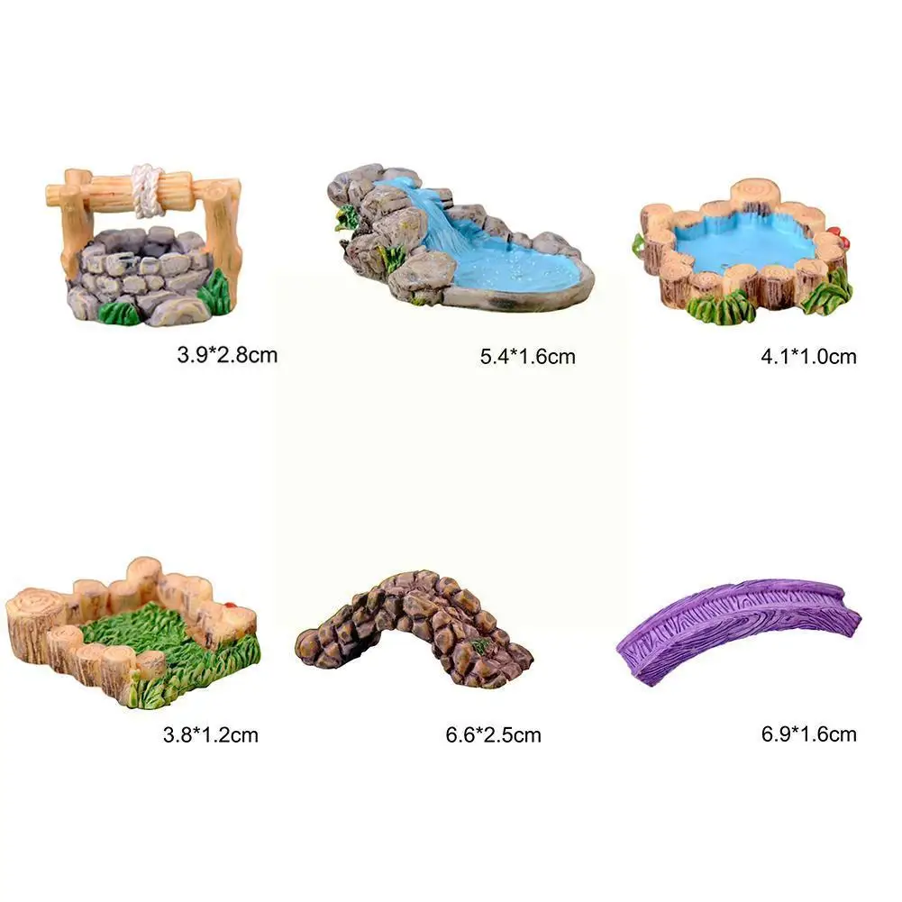 

Diy Miniature Mini Water Pool Fairy Garden Lawn Ornament For Mountain Dollhouse Decor Craft V4b8
