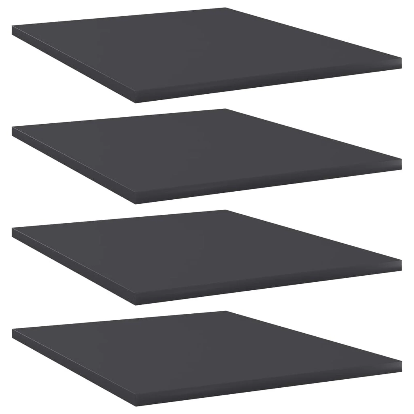 

Bookshelf Boards 4 pcs Gray 15.7"x19.7"x0.6" Chipboard
