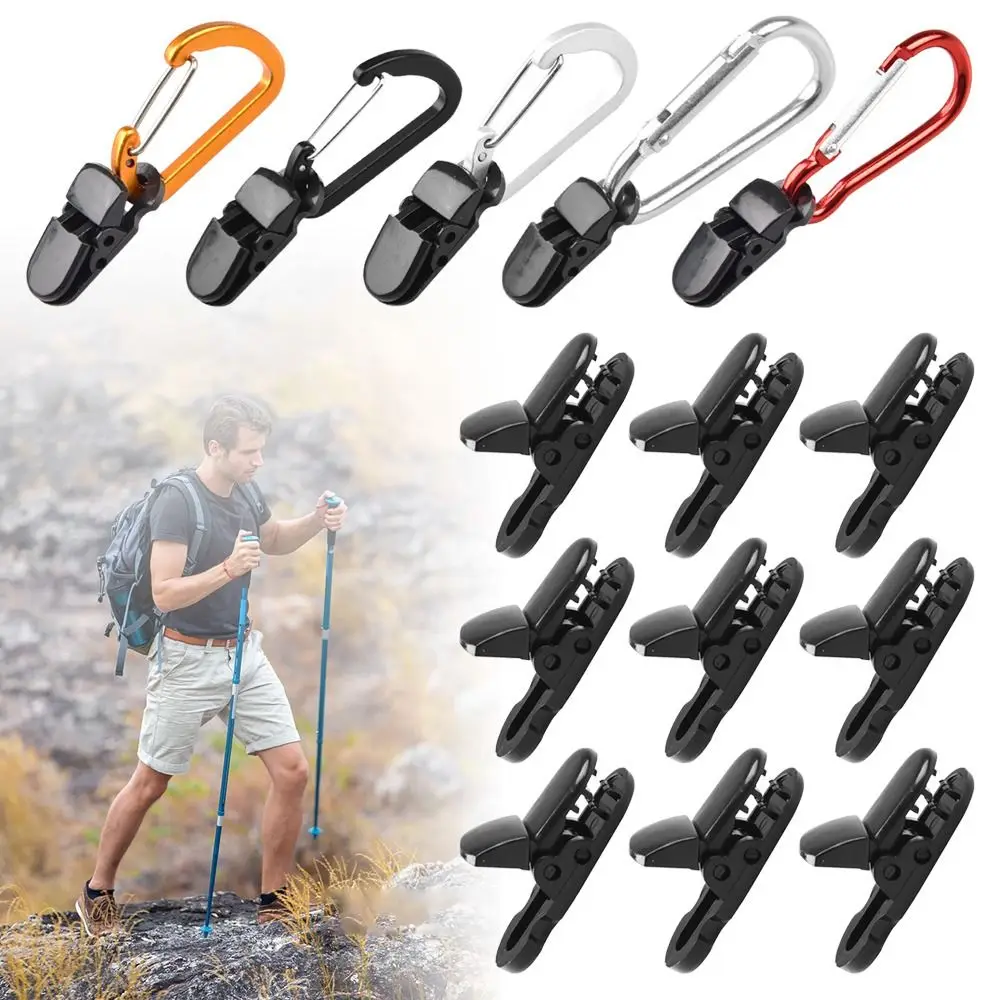 

5/10pcs Black Caravan Canvas Camp Gripper Anchor Outdoor Kit Tarp Clip Tighten Tool Awning Canopy Clamp Trap Jaw Grip