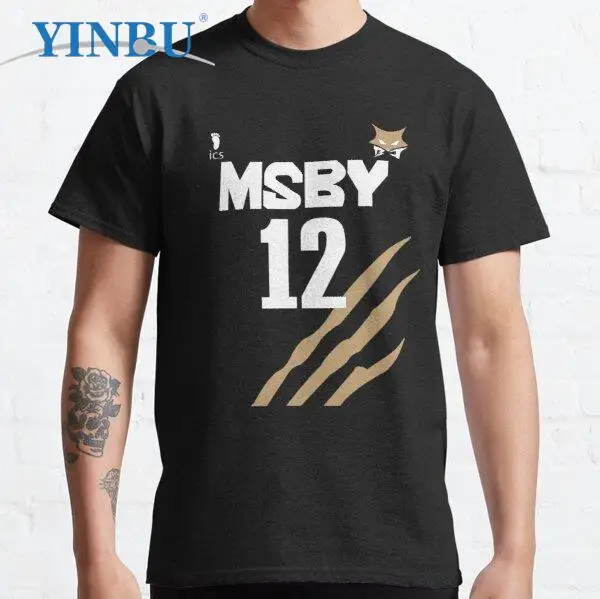 

Bokuto Koutarou Jersey - Haikyuu MSBY Black Jackals Wing Spiker, No. 12 YINBU Brand High quality Men's short Graphic Tee