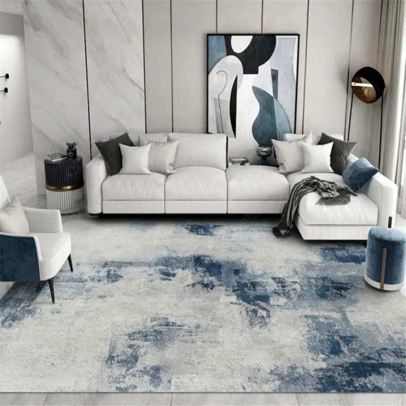 

Home Decoration Living Room Carpet Bedroom Light Luxury Simple Carpets Washable Study Rugs Non-slip Stain-resistant Floor Mats