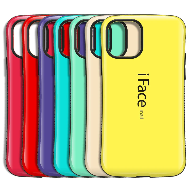 Case For iPhone 14 Plus 11 Pro XS Max Silicone Iface Mall Shockproof Hard Cover For iPhone XR X 7 8 Plus 13 Pro 12 Mini 14Pro