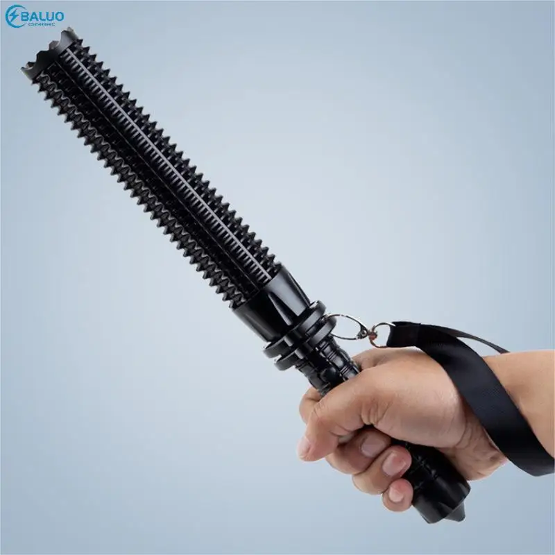 

Портативный мощный телескопический перезаряжаемый фонарик для самообороны Persona