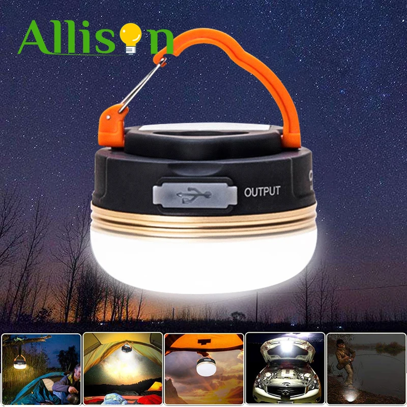 

Портативный фонарик с зарядкой по USB, фонарь для кемпинга, 10 Вт, светодиодный рабочий светильник, настольная лампа, уличный походный ночной п...