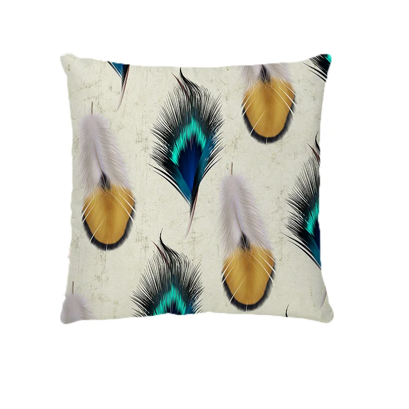 Искусственное перо квадратная наволочка декор для гостиной дивана кровати