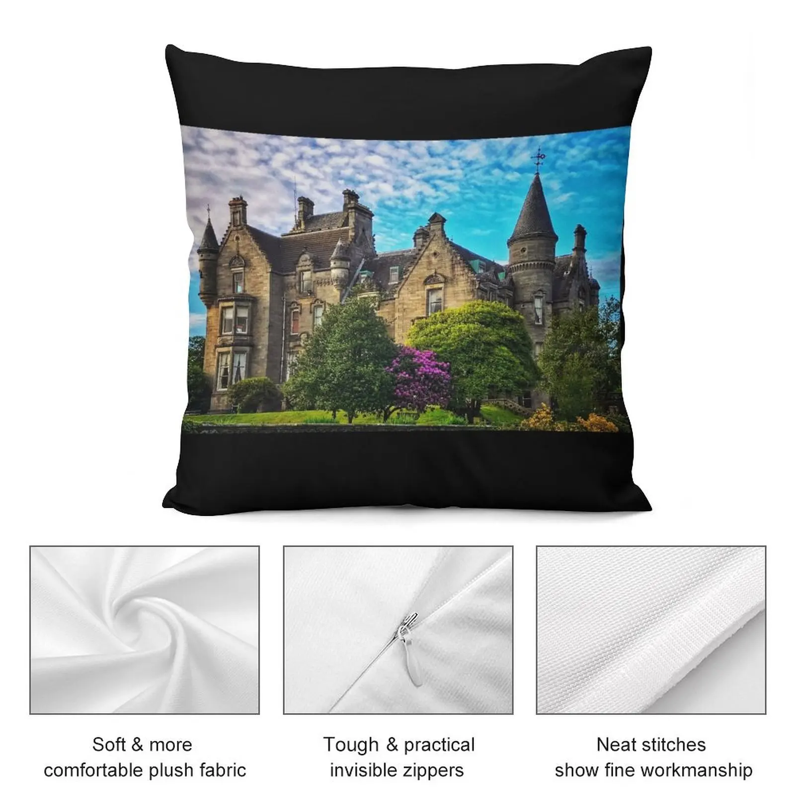 Накидная Подушка Overtoun House рождественские украшения Дамбартон 2025 диванная