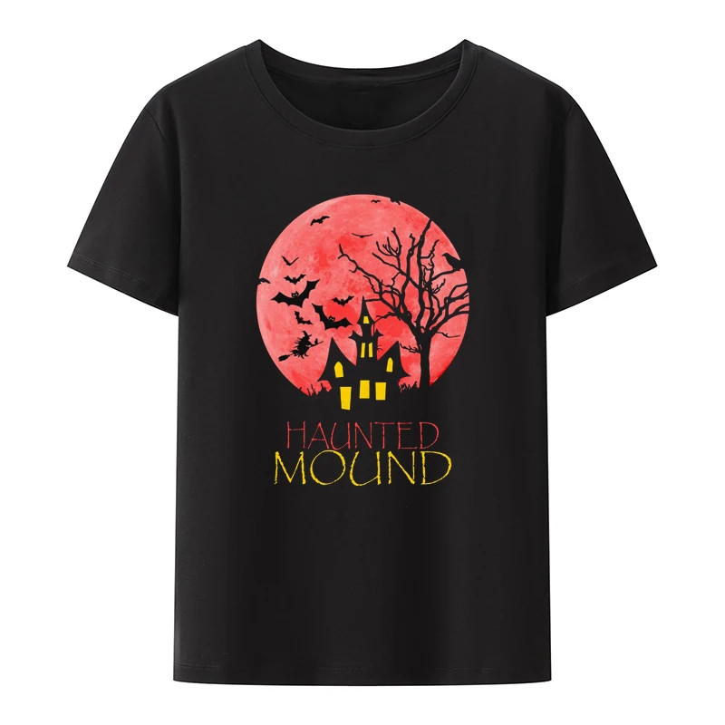 

Haunted Mound Cotton T-Shirt I Love Haunted Mound Theme Koszulki Humor Techweare Men Mens Clothes Men's T-shirts Man The Weeknd