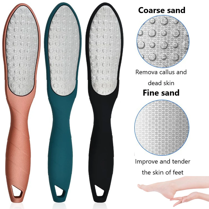 Double Side Stainless Steel Foot Rasp File Hard Dead Skin Callus Remover Cleaner Pedicure Feet Files Heel Grater Foot Care Tool