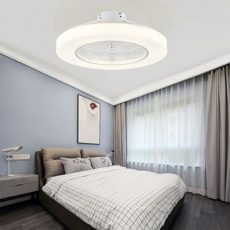 

LED, 58cm invisible suspension, single fan remote control, modern home decoration, bedroom light