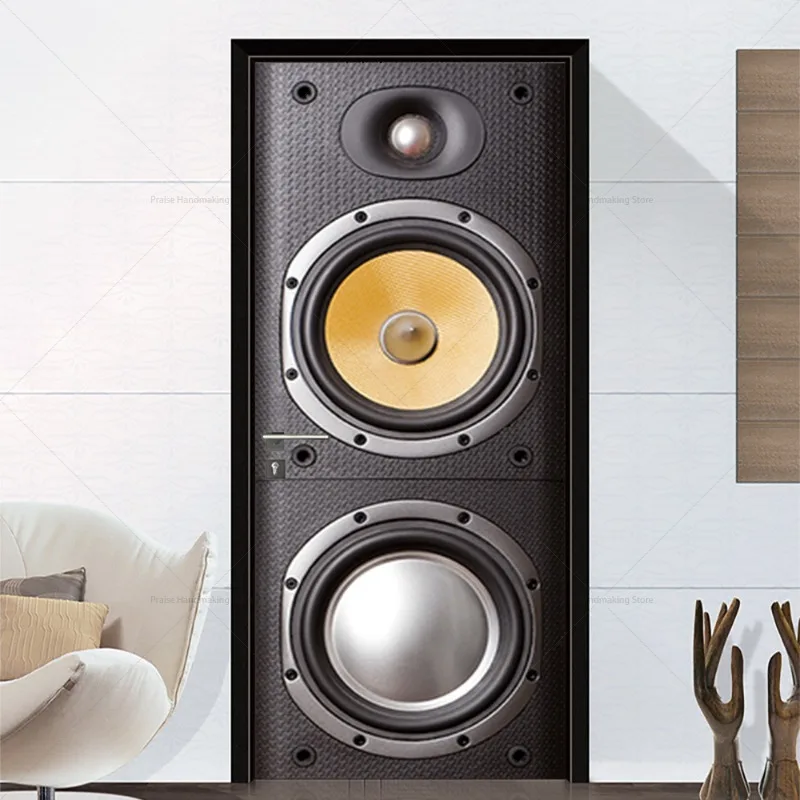 Настенная Наклейка с двойной дверью для гостиной прихожей