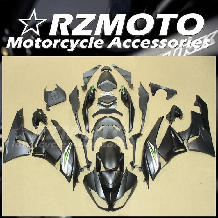 

Комплект обтекателей из АБС-пластика для Kawasaki Ninja ZX-6R ZX6R 09 10 11 12 636 2009 2010 2011 2012, черный матовый комплект обтекателей