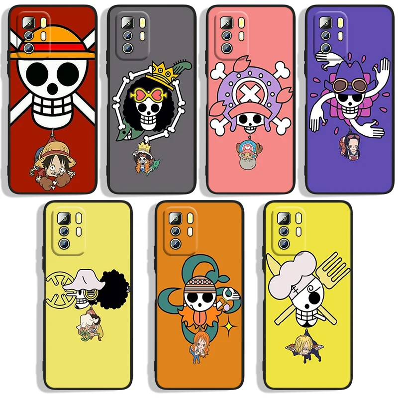 

Anime One Piece Logo Phone Case For Xiaomi Redmi Note 4X 5 5A(32GB) 6 7 8T 8 9 9T 9Pro Max 9S Pro Black luxury Silicone Back