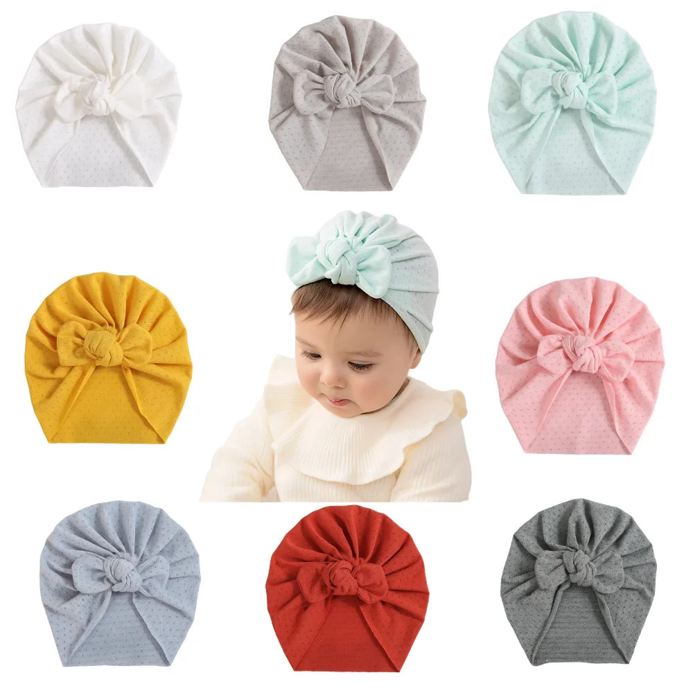 

Solid Color Turban Baby Girl Bunny Ears Headband For Children Nylon Elastic Hair Band For Kids Soft Toddler Hair Accessories