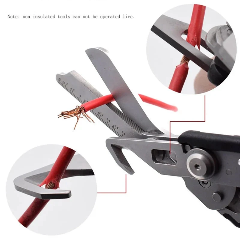 1 комплект многофункциональные складные ножницы из нержавеющей стали