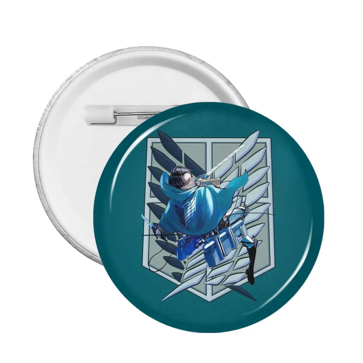 

Levi Themed Pin Badge Attack On Titan Final Season Manga Decoration Pins For Lovers Badges Brooches For Backpack